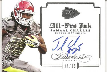 JAMAAL CHARLES - AUTOGRAPHED CARD