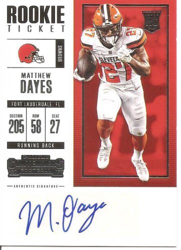 MATTHEW DAYES - ROOKIE CARD - AUTOGRAPHED