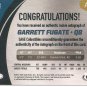 GARRETT FUGATE - AUTOGRAPHED - ROOKIE CARD