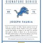 JOSEPH FAURIA - AUTOGRAPHED
