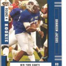 BRANDON JACOBS - ROOKIE CARD