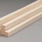 Balsa Wood 1/2 X 1/2 X 36 (5) BWS1093