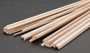 Balsa Wood 3/32 X 3/16 X 36in (18) BWS1024