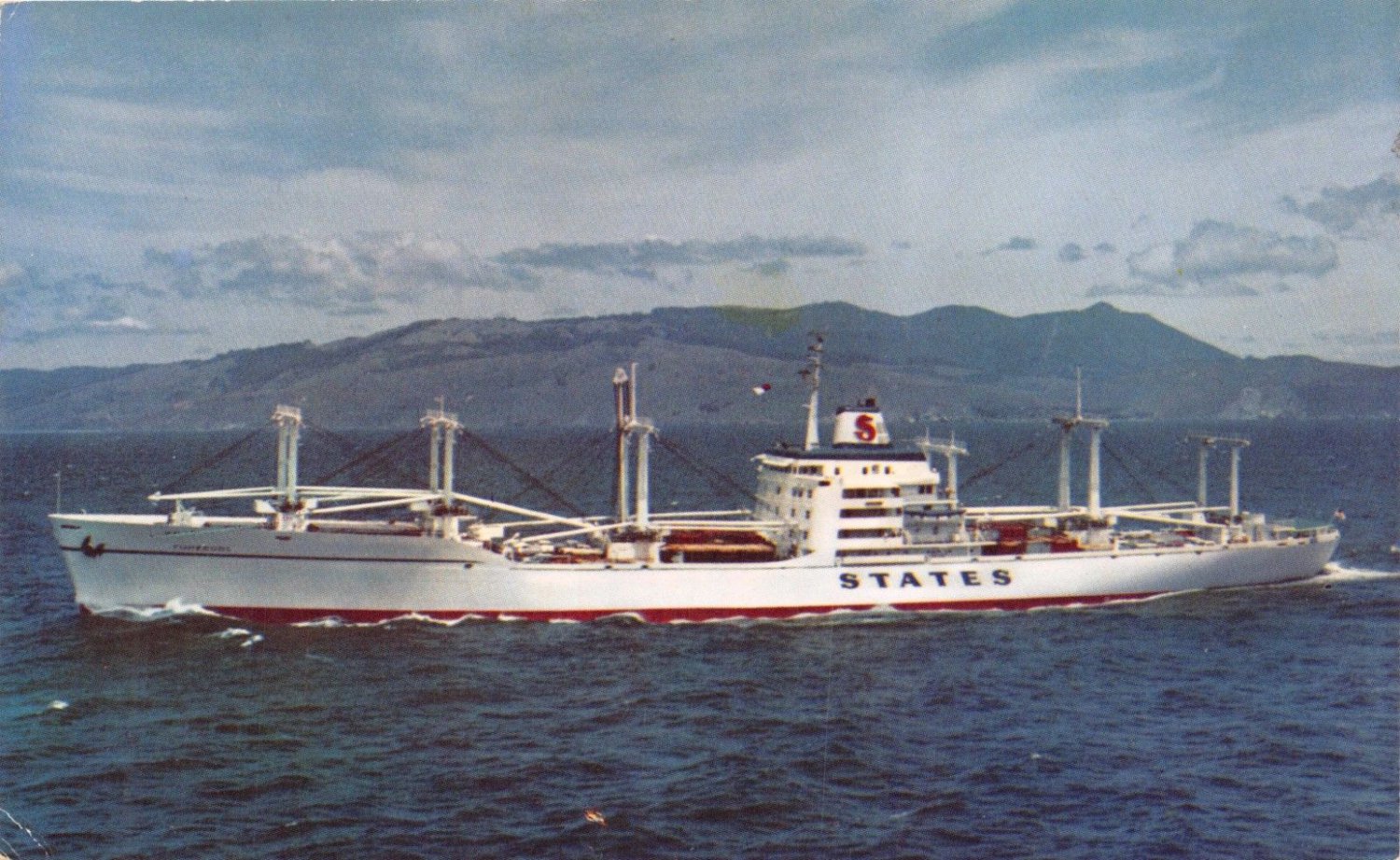 SS ARIZONASTATES STEAMSHIP COMPANYMARINER CLASS CARGOLINER SHIP POSTCARD