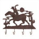 Metal Cowboy Wall Hooks