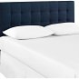 Headboard King Size Upholstered In Navy Fabric Color For Bed Head Bedroom Decor