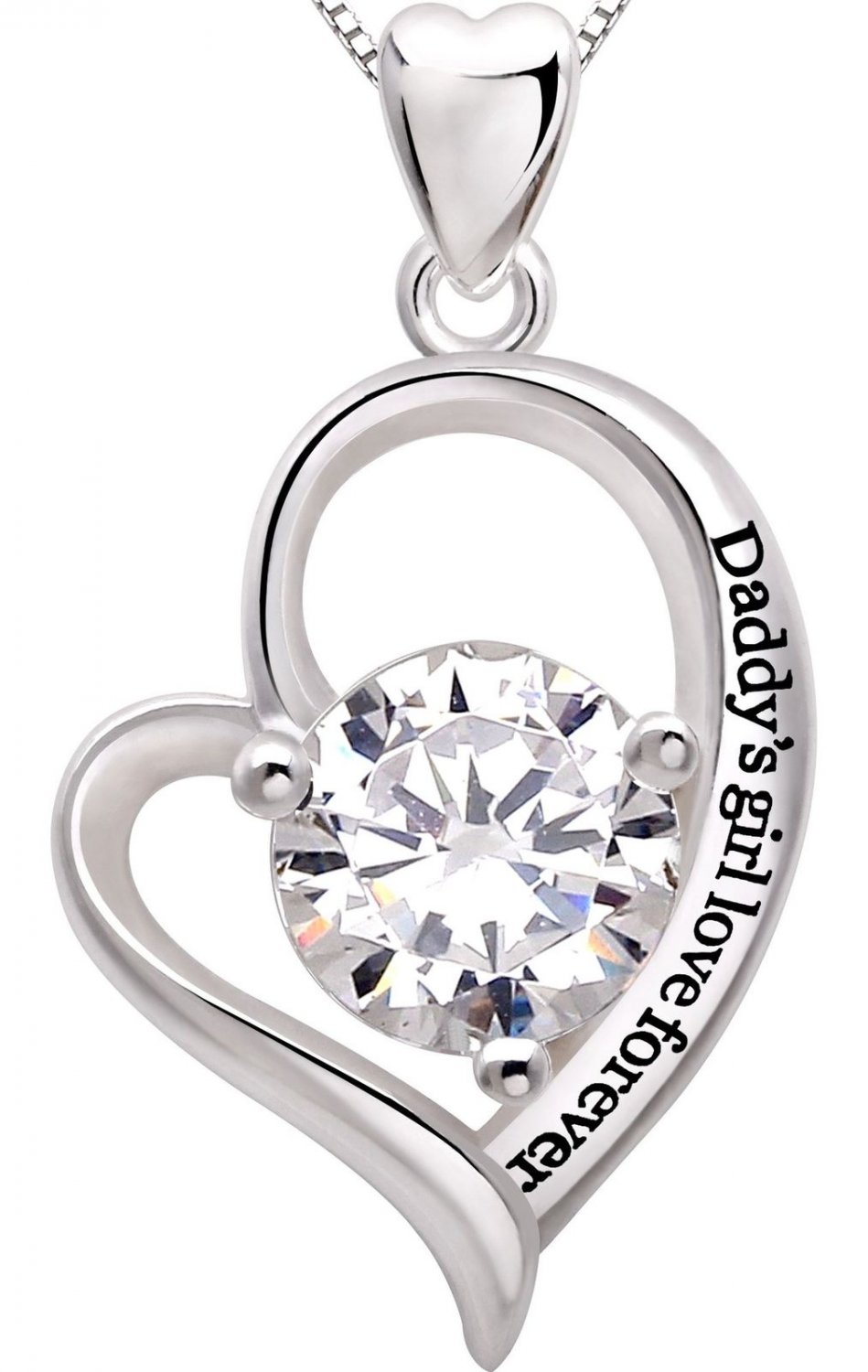Love Silver Necklace Necklaces Daddy Love Necklace Daddy's Girl Necklace Pendant