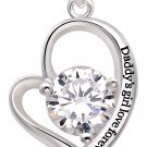 Love Silver Necklace Necklaces Daddy Love Necklace Daddy's Girl Necklace Pendant