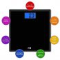 Digital Bathroom Scale Accuracy Precision Weight Body Black Step On LCD Display