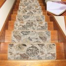 Stair Treads Non Slip Carpet Non Slip Set of 7 Rubber Beige For Indoor Use