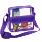 Transparent Shoulder Bag Clear Crossbody Adjustable Strap NFL Approved Purple