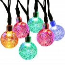 LED Globe Solar Lights Multicolor 21 Feet 30 LED Count MagicLux Solar Powered
