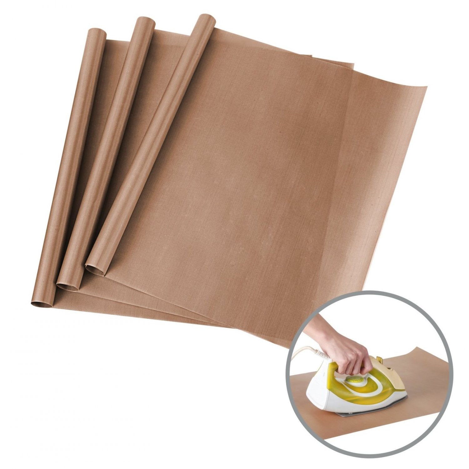 3 Pack Non Stick Teflon Sheets for Heat Press Transfers 16" x 24" Mat Painting