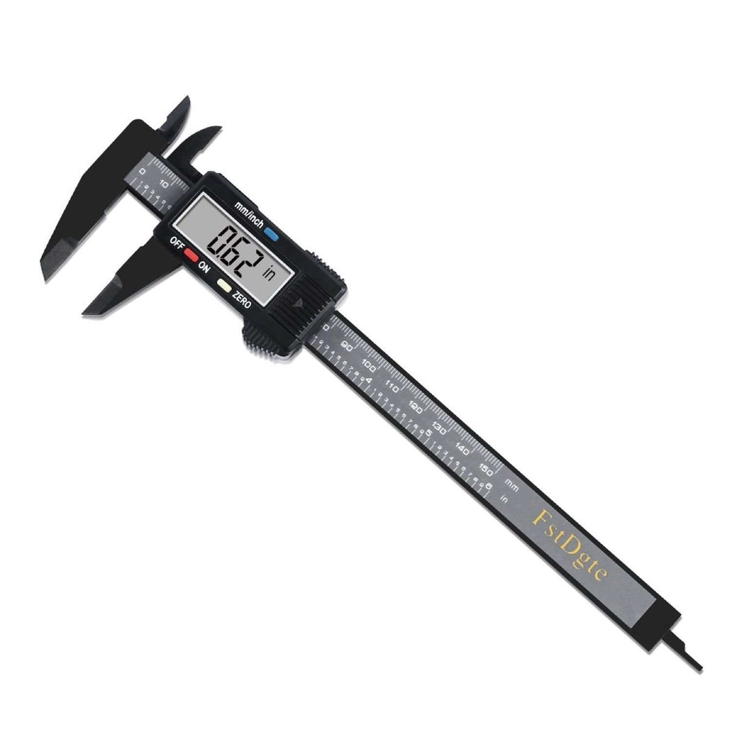 Digital Electronic Vernier Ruler Caliper Measuring Tool 6 Inch LCD Large Screen