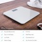 Digital Body Weight Bathroom Scale Glass Top Blacklit Display Capacity Measure