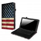 11.6" Tablet Case RCA Galileo Pro/RCA Maven Leather Cover 2 in 1 US Flag Design