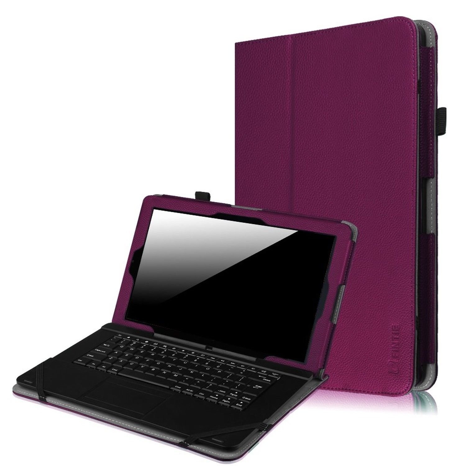 11.6" Tablet Case RCA Galileo Pro/RCA HD/Maven Leather Cover 2 in 1 Purple Color