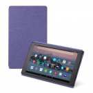 Fire HD 10 Tablet Case Cobalt Purple Slim Design Magnetic Closure Microfiber New