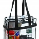 Clear Tote Bag NFL Stadium Approved - 12" X 12" X 6" - Shoulder straps and zi...
