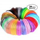3D Pen/3D Printer Filament 1.75mm PLA filament Pack 24 Colors 10 Feet Per Color