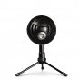 Multipurpose Condenser Microphone Snowball Black Plug N Play USB Clear Audio
