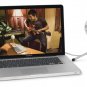 Multipurpose Condenser Microphone Snowball Plug N Play USB Clear Audio White
