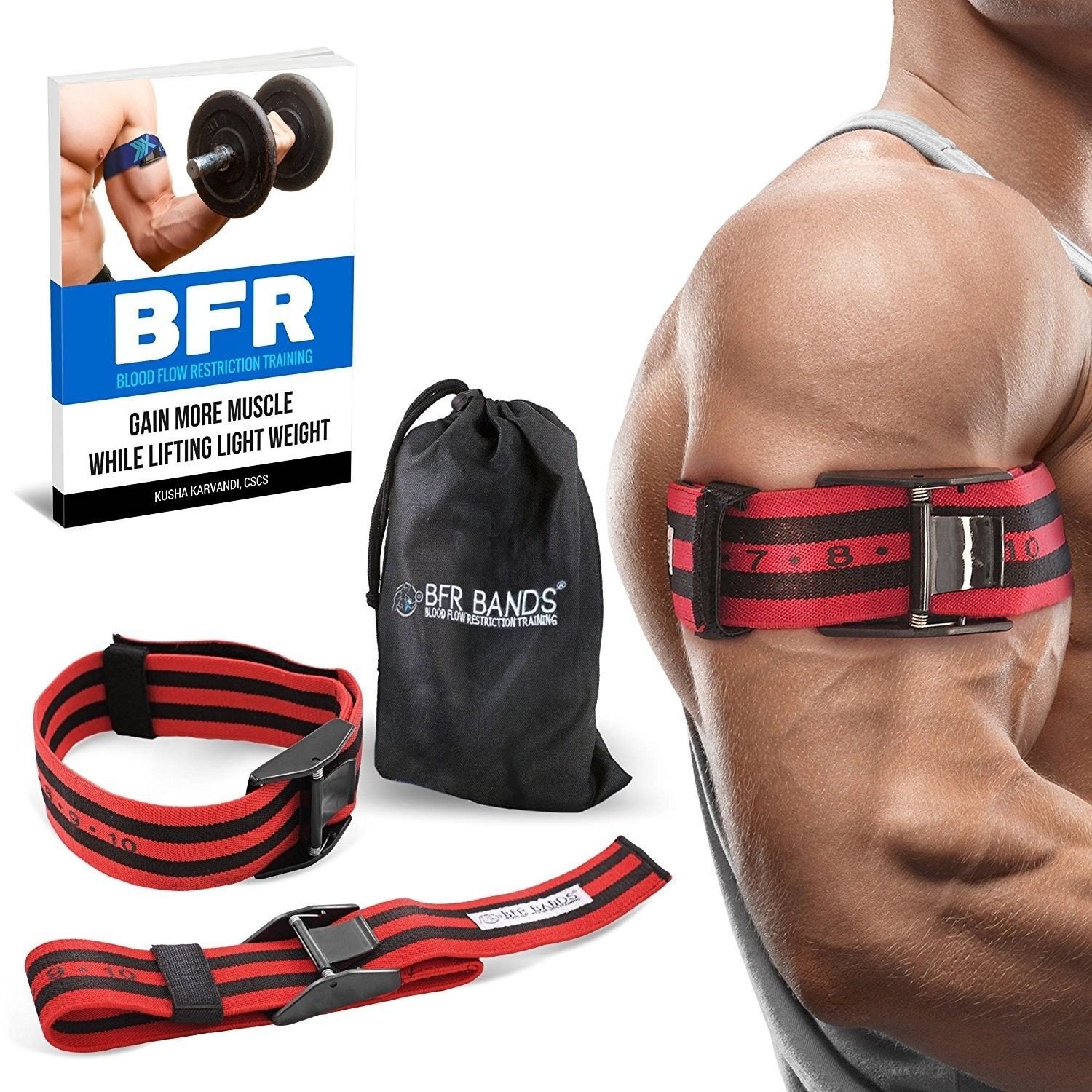 Occlusion Straps Training Bands 2 Pack Blood Flow Restriction Bands ...