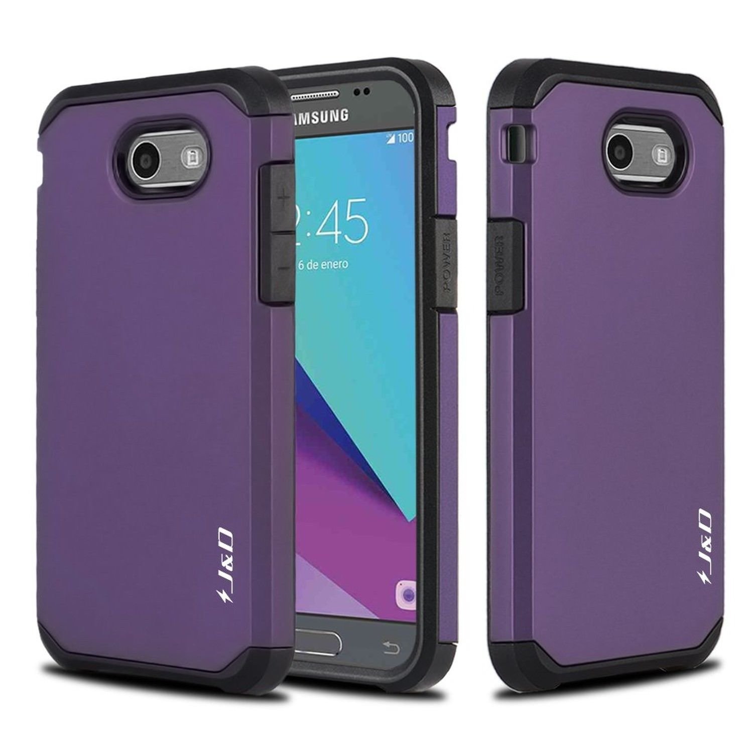 Galaxy J3 Emerge Case Phone Case Shock Proof Protective Prime Blue Purple Color