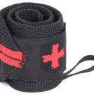 Harbinger Red Line Wrist Wraps Thumb Loop Style Adjustable 18 Inch Lenght Wrist