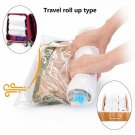 10 Pack Space Saver Clothing Storage Bags Compression Bags for Travel Hand Roll