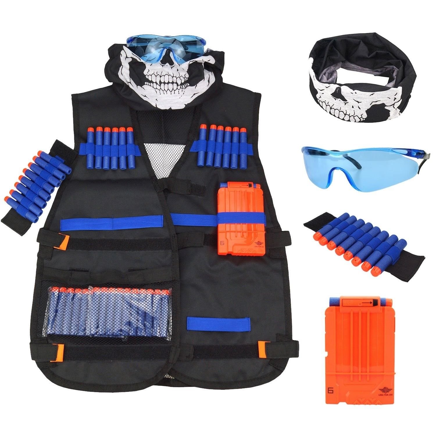 Tactical Vest Kit for Nerf Guns N-Strike Elite Series Protect From Nerf Carry