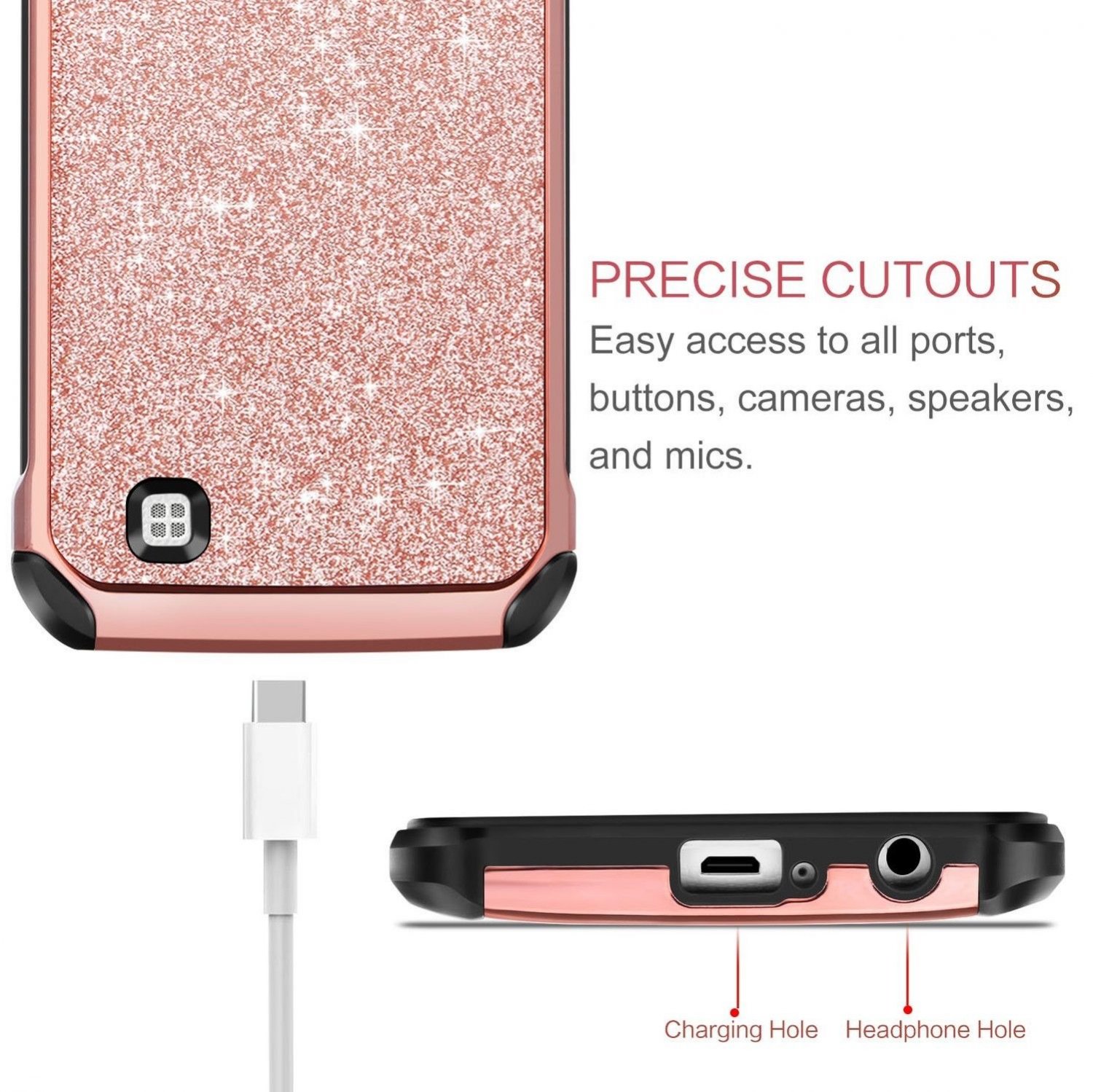 2 In 1 Hybrid Rugged Armor Shockproof Phone Case For LG V60 - Foto 2