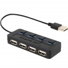Multiple USB Charger 4-Port USB Hub 2.0 with Individual Power Switches LEDs