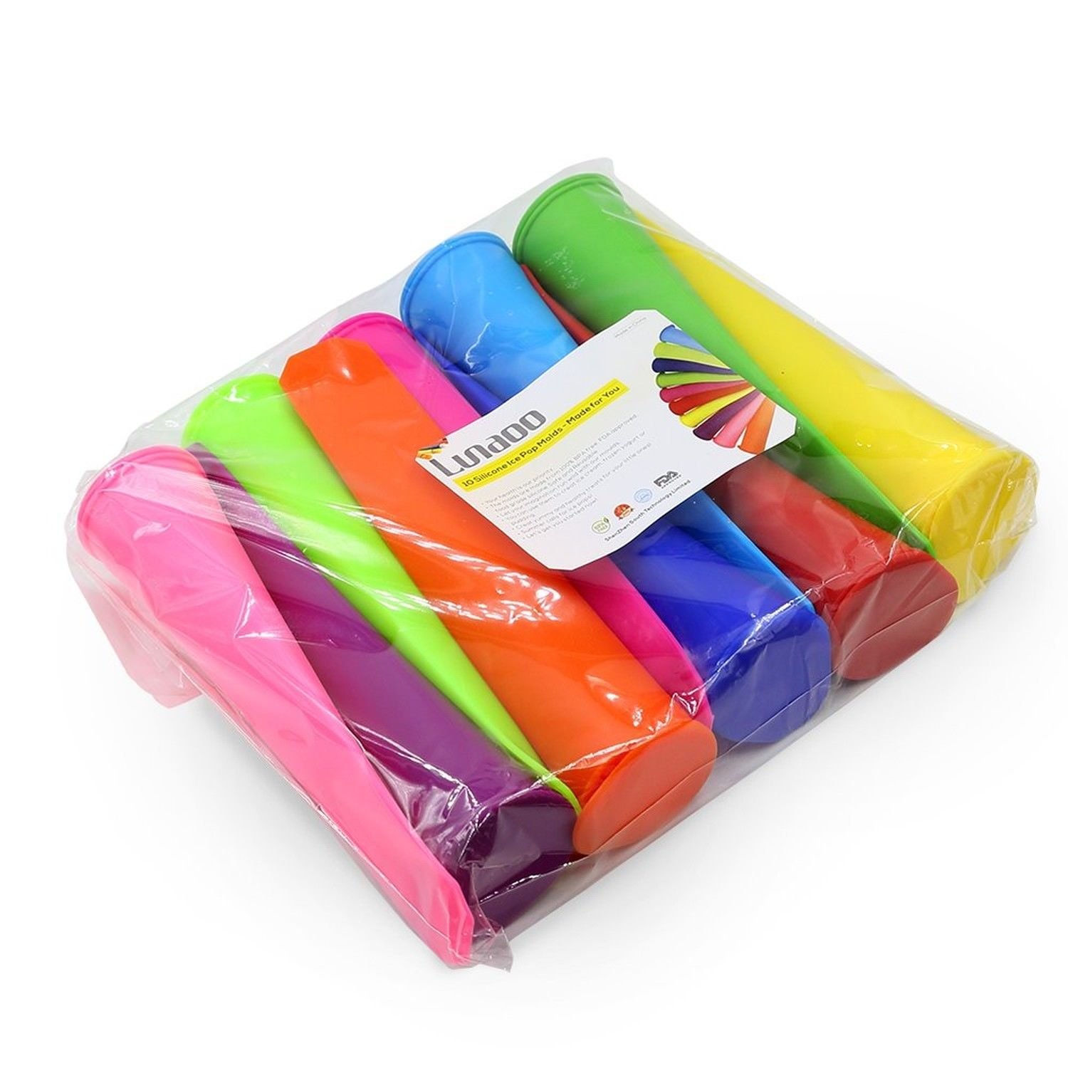 Silicone Popsicle Molds BPA Free Yummy Frozen Treats Ice Lollies