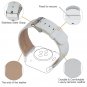 Watch Band for Apple Watch Light White Color Leather Watch Band Strap Wrist Clas