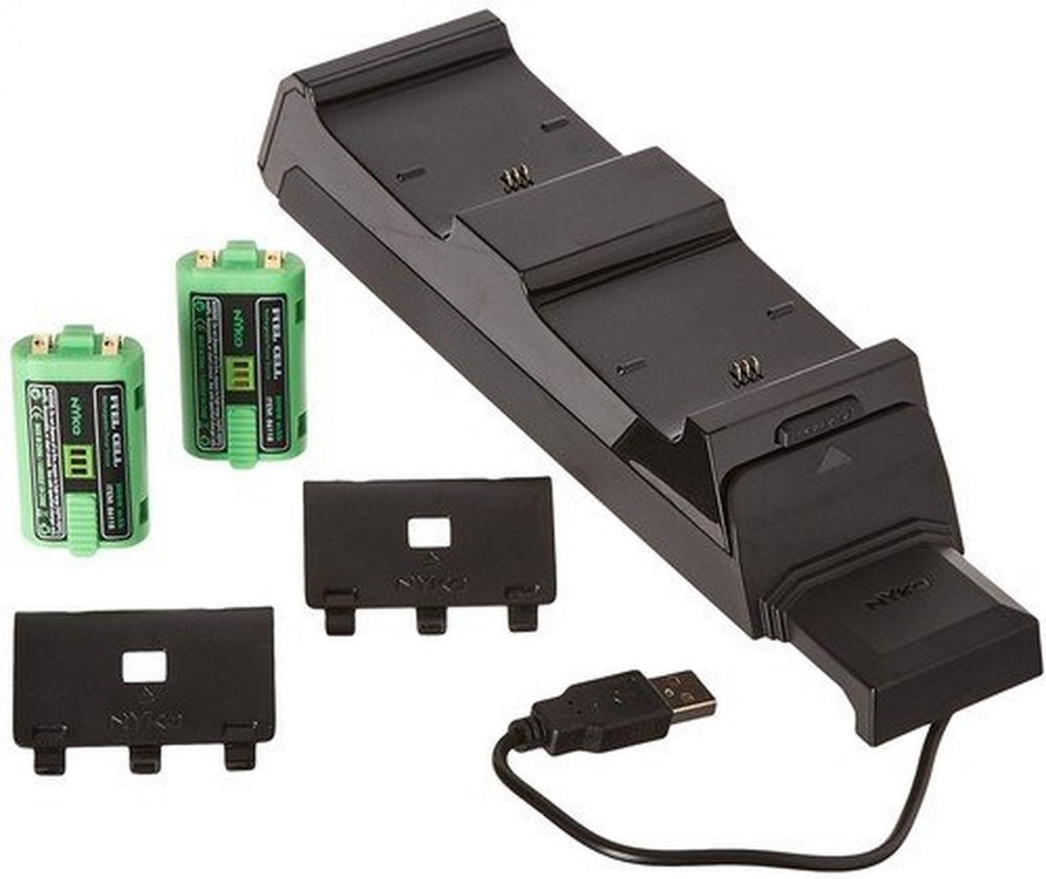 Modular Charge Station Black Xbox One Charges Wireless Controllers Rechargeable