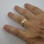 Genuine 18k Solid Yellow Gold Half-Round Handmade Satin Finish Traditional Wedding Ring Band 2018