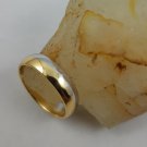 18k White Yellow 2-Color Gold Half-Round Handmade Designer Wedding Engagement Fashion Ring Band 2018