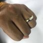 18k White Yellow 2-Color Gold Half-Round Handmade Designer Wedding Engagement Fashion Ring Band 2018