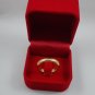 18k 750 Solid Gold Half Round Hammered Handmade Designer Wedding Engagement Fashion Ring Band 2018