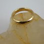 18k 750 Solid Gold Half Round Hammered Handmade Designer Wedding Engagement Fashion Ring Band 2018