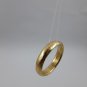 18k 750 Solid Gold Half Round Hammered Handmade Designer Wedding Engagement Fashion Ring Band 2018