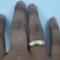 18k 750 Solid Yellow Gold Half Round Hammered Handmade Designer Wedding Anniversary Ring Band 2018