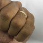 18k 750 Solid Yellow Gold Simple Elegant Handmade Wedding Engagement Friendship Ring Flat Band 2018