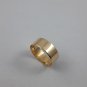 Genuine 18k 750 Solid Yellow Real Gold Handmade Alternative Wedding Fashion Ring Wide Flat Band 2018