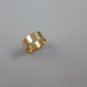 Genuine 18k 750 Solid Yellow Real Gold Handmade Alternative Wedding Fashion Ring Wide Flat Band 2018