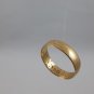 Genuine 18k Solid Yellow Gold Half-Round Handmade Satin Finish Traditional Wedding Ring Band 2018