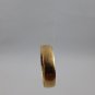 Genuine 18k Solid Yellow Gold Half-Round Handmade Satin Finish Traditional Wedding Ring Band 2018