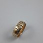 9k 375 Solid Gold Half Round Alternative Handmade Sculptured Designer Wedding Fashion Ring Band 2018