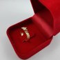 18k 750 Solid Yellow Rose Gold Handmade Sculptured Heart Hammered Designer Wedding Fashion Ring 2018